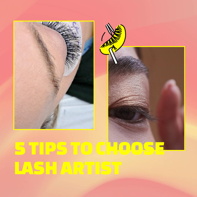 Several Tips And Tricks To Choose Lash Artist Animated Post Design Template