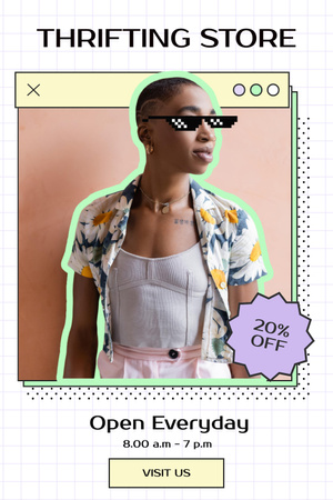 Fashion black woman on pop art Pinterest Design Template