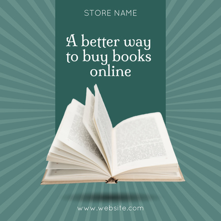 Better Way To Buy Books Online Instagram Design Template