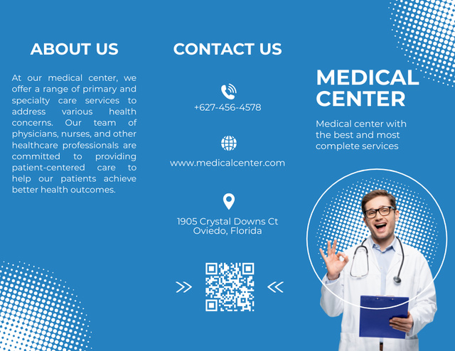Template di design Best Medical Center Service Offer Brochure 8.5x11in