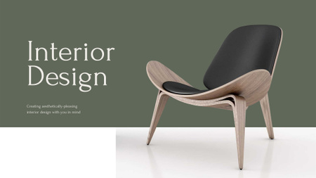 Designvorlage Interior Design agency services für Presentation Wide