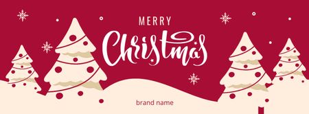 Modèle de visuel Christmas Offers - Facebook cover