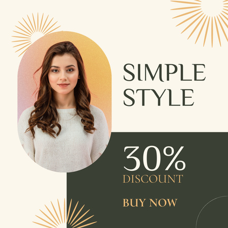 Woman Accessories of Simple Style Instagram Design Template