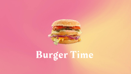 Variety Of Beef Burgers With Best One YouTube intro Design Template