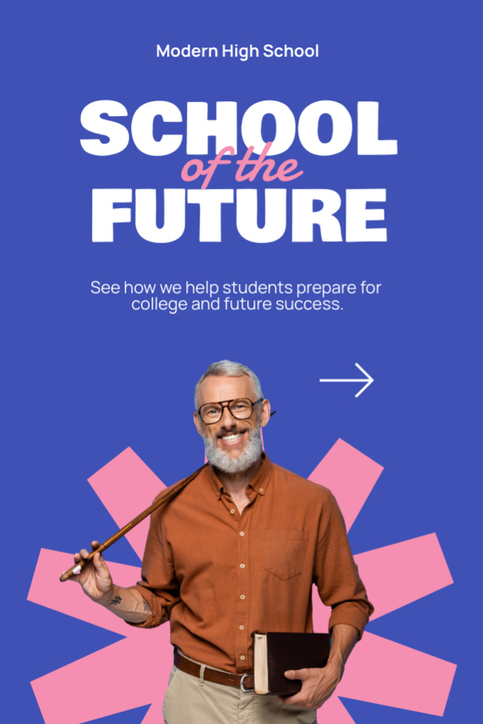 School Apply Announcement Flyer 4x6in Design Template