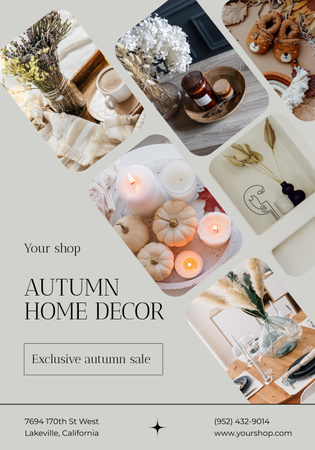 Home Decor Offer Poster 28x40in Design Template
