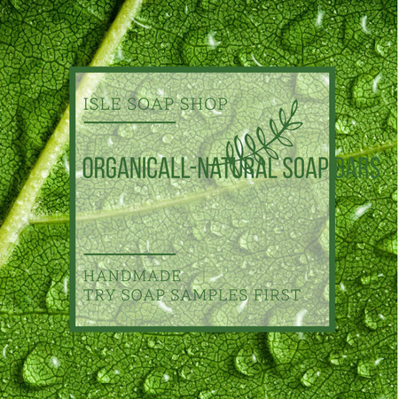 Organic Soap Bars Advertisement Instagram tervezősablon