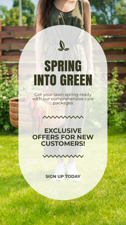 優れた庭サービス春の計画 Instagram Storyデザインテンプレート