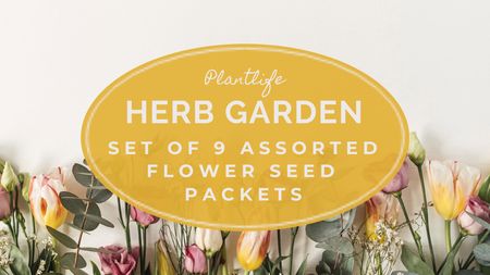 Anúncio de loja de jardim com flores Label 3.5x2in Modelo de Design