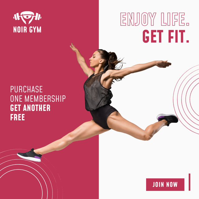 Gym Membership Subscription Offer Instagram Tasarım Şablonu