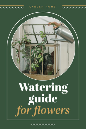 Template di design Watering Guide Ad Pinterest