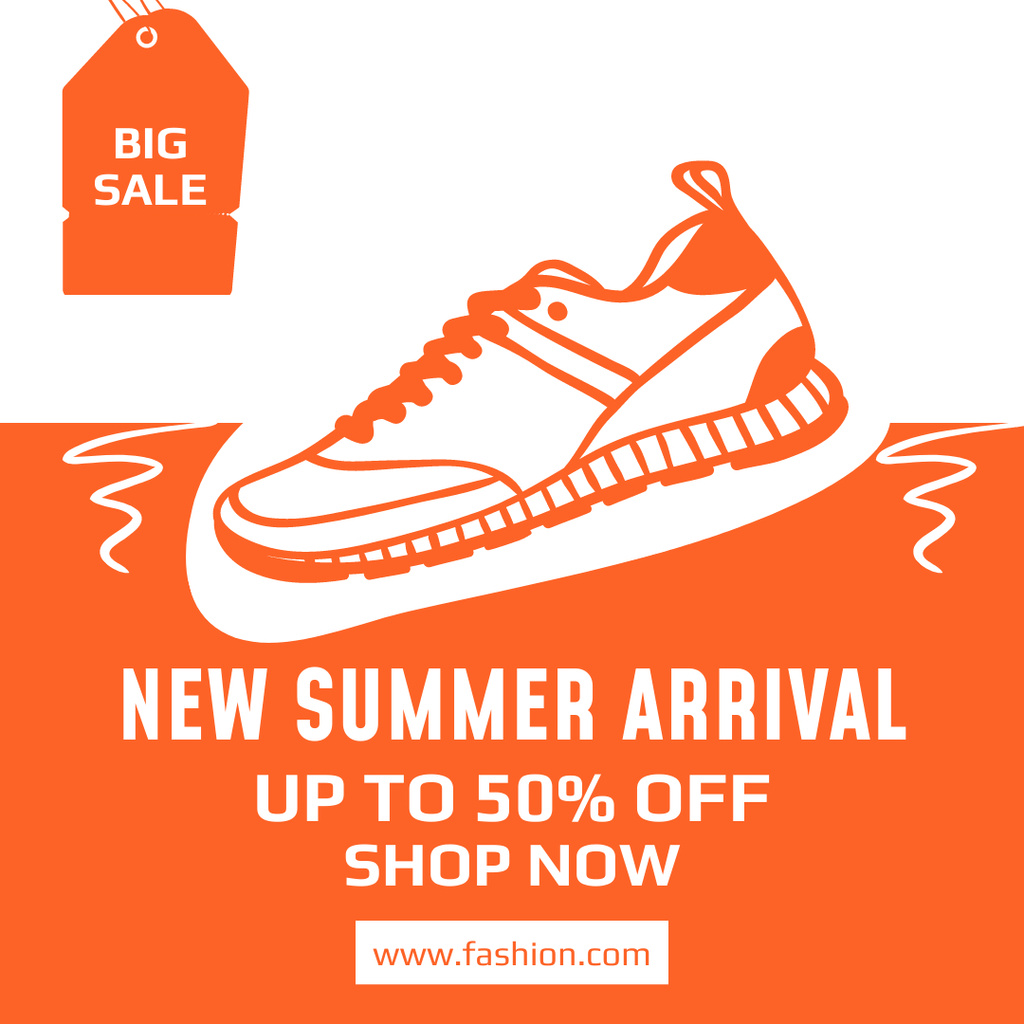 Stylish Sneakers Sale Offer Instagramデザインテンプレート