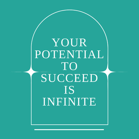 Platilla de diseño Motivational Inspirational Phrase in Green Instagram