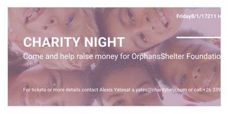 Designvorlage Corporate Charity Night für Image