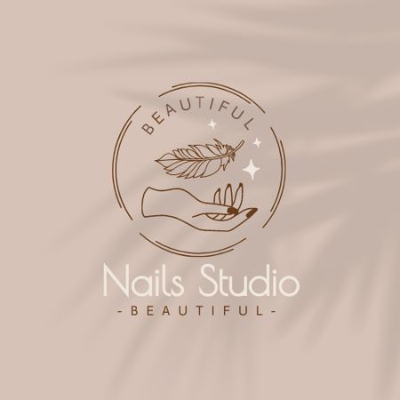 Manicure Services Offer Logo tervezősablon