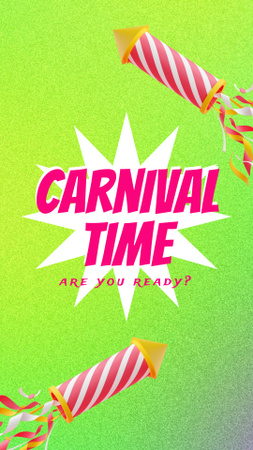 Platilla de diseño Brazilian Carnival Holiday Celebration Instagram Story