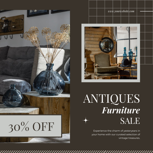 Nostalgic Furniture And Decor Sale Offer Instagramデザインテンプレート