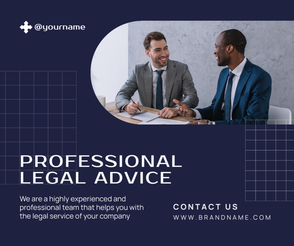 Professional Legal Services Ad Facebook Πρότυπο σχεδίασης