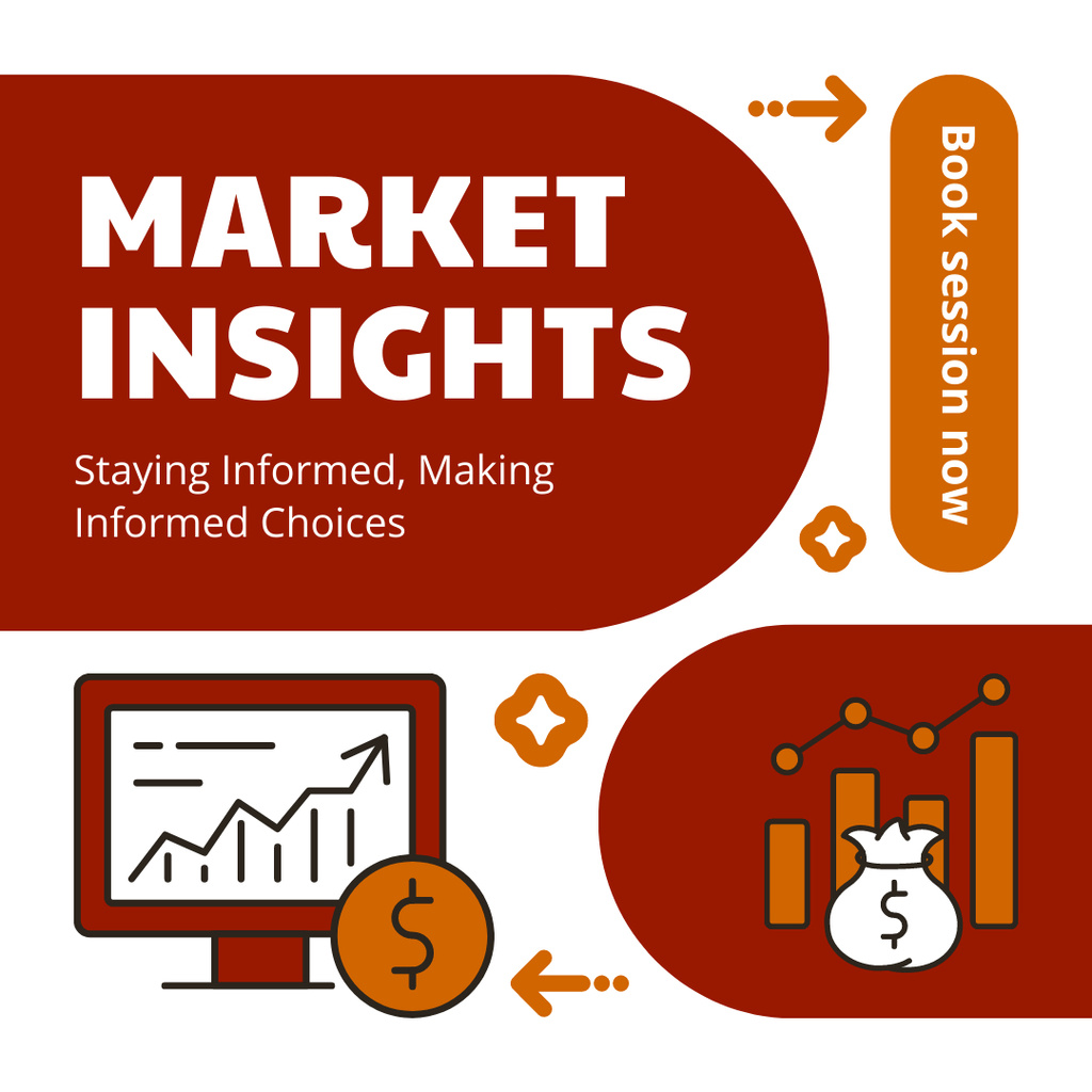 Modèle de visuel Offering Stock Market Insights - Instagram AD