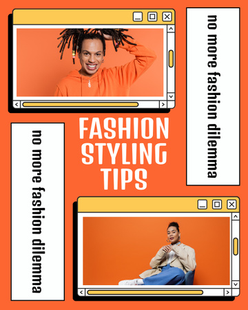 Designvorlage Mode- und Imagetipps für Instagram Post Vertical