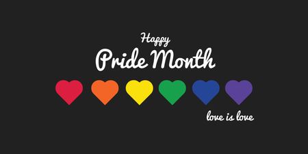 Designvorlage Glücklicher Pride-Monat für Twitter