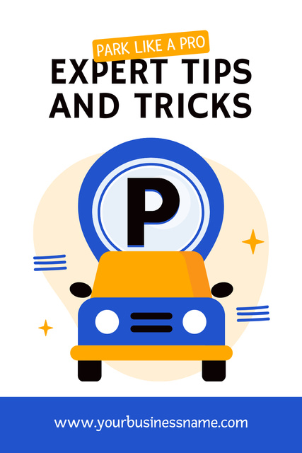 Ontwerpsjabloon van Pinterest van Tips and Tricks for Successful Parking from an Expert