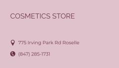 Cosmetic Store of Skincare and Beauty Products Ad