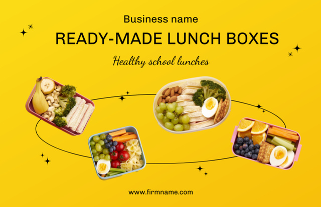 Tasty Virtual Deals School Food Flyer 5.5x8.5in Horizontal – шаблон для дизайну