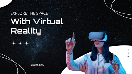 Proposal for Space Exploration Using Virtual Reality Youtube Thumbnail Design Template