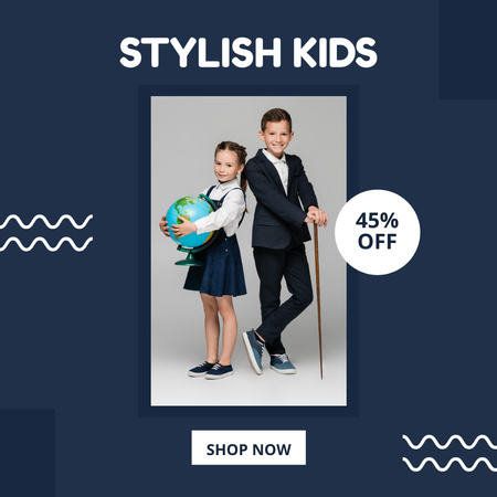 Modèle de visuel Kids Fashion Clothes Sale Ad - Instagram