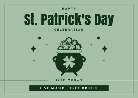 Designvorlage St. Patrick's Day Party Invitation für Card