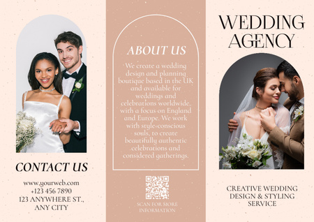 Ontwerpsjabloon van Brochure van Wedding Vendors