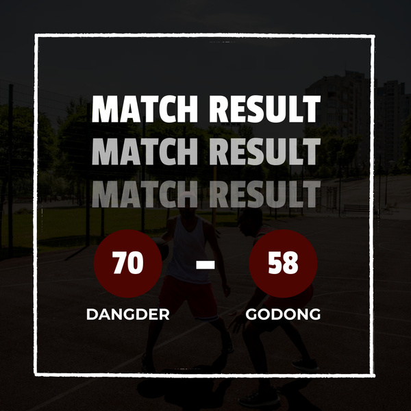 Scoreboard with Match Result