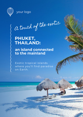 Platilla de diseño Exotic Vacations Offer Postcard A6 Vertical