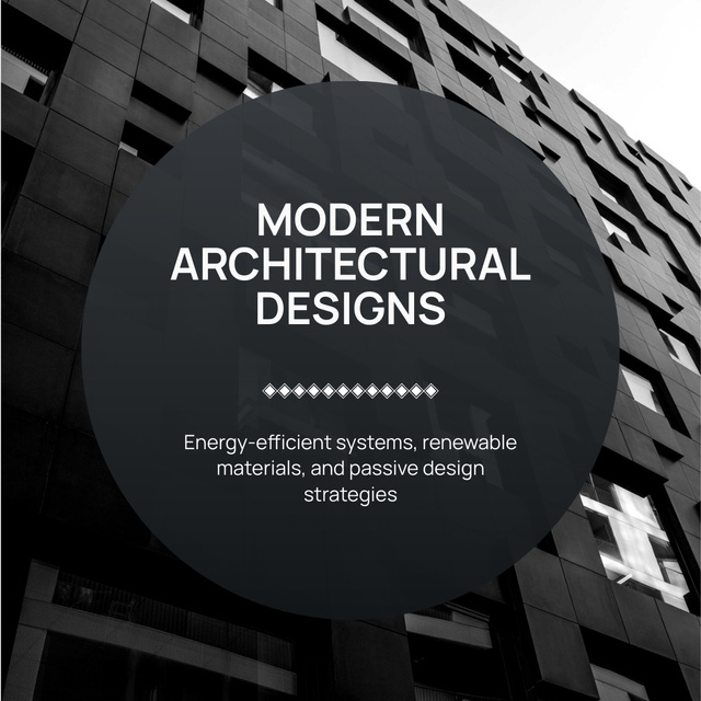 Szablon projektu Ad of Modern Architectural Designs LinkedIn post