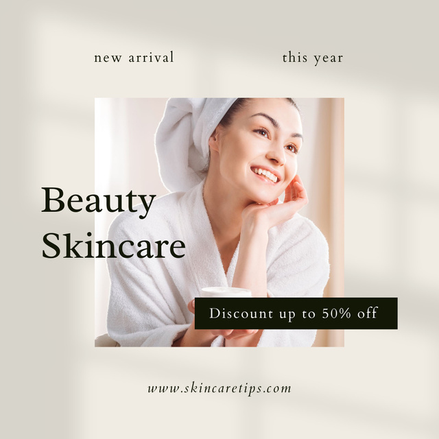 Top-notch Beauty Skin Care Products At Reduced Price Offer Instagram Πρότυπο σχεδίασης