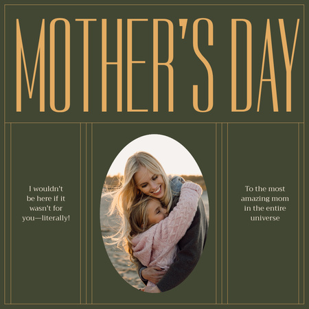 Designvorlage Ich wünsche Ihnen einen schönen Muttertag für Instagram