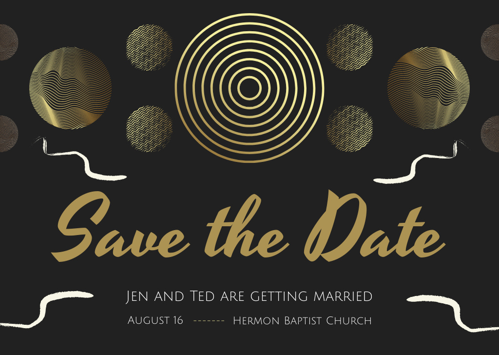 Save the Date Card Design Template