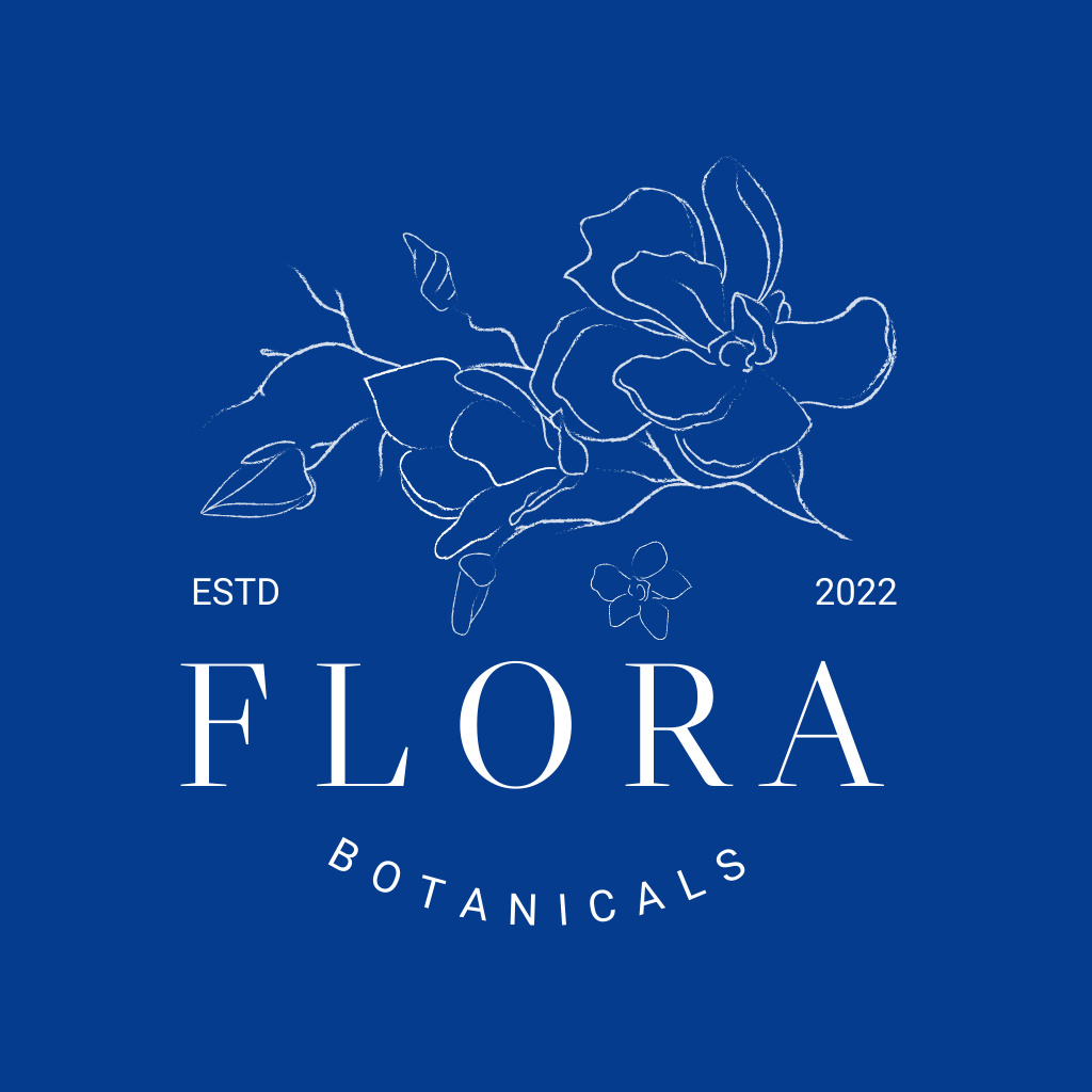 Flower Shop Services Offer Logo Design Template
