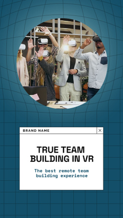 Virtual Team Building Announcement TikTok Video Design Template