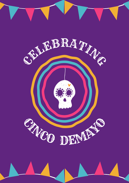 Platilla de diseño Celebration Of Cinco de Mayo With Colorful decorations Poster A3