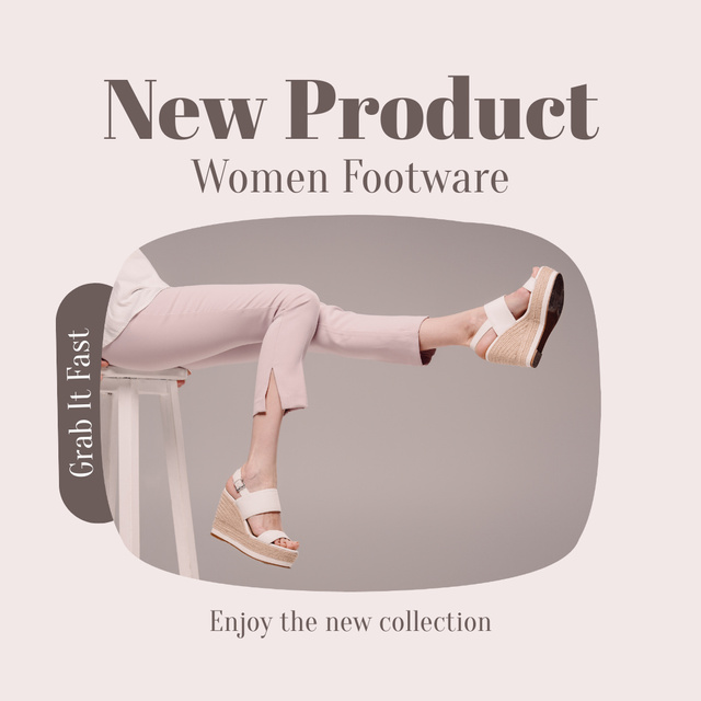 Designvorlage Stylish Women’s Shoes für Instagram