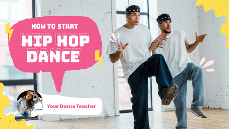 Designvorlage Hip Hop Dance für Youtube Thumbnail
