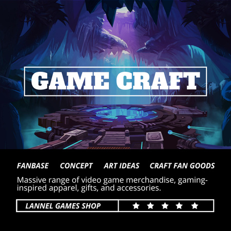 Gaming Shop Ad Animated Post Design Template