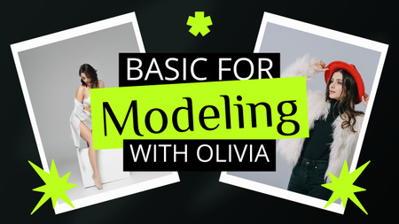Platilla de diseño Basic for Modelling with Young Women Youtube Thumbnail