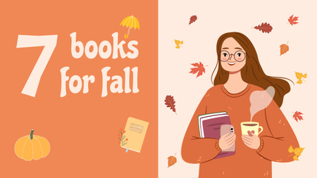 Platilla de diseño Books to Read for Autumn Youtube Thumbnail