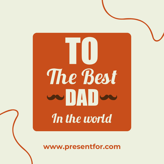 Father's Day Greeting from Shop and Gifts Promotion Instagram Tasarım Şablonu