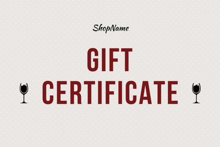 Platilla de diseño Drinkware for all shop Offer Gift Certificate