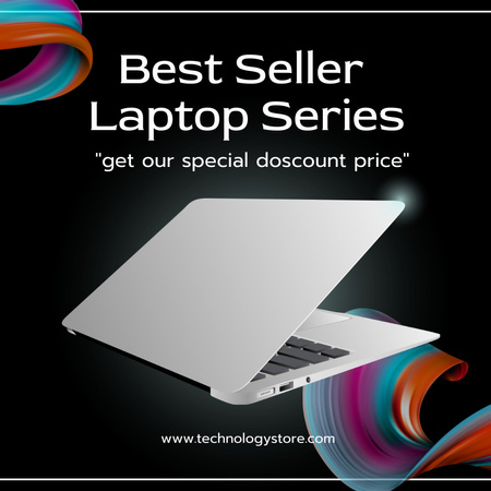 Buying Offers Bestseller Among Laptops Instagram Design Template