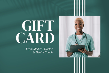 Услуги врача и тренера по здоровью Gift Certificate – шаблон для дизайна